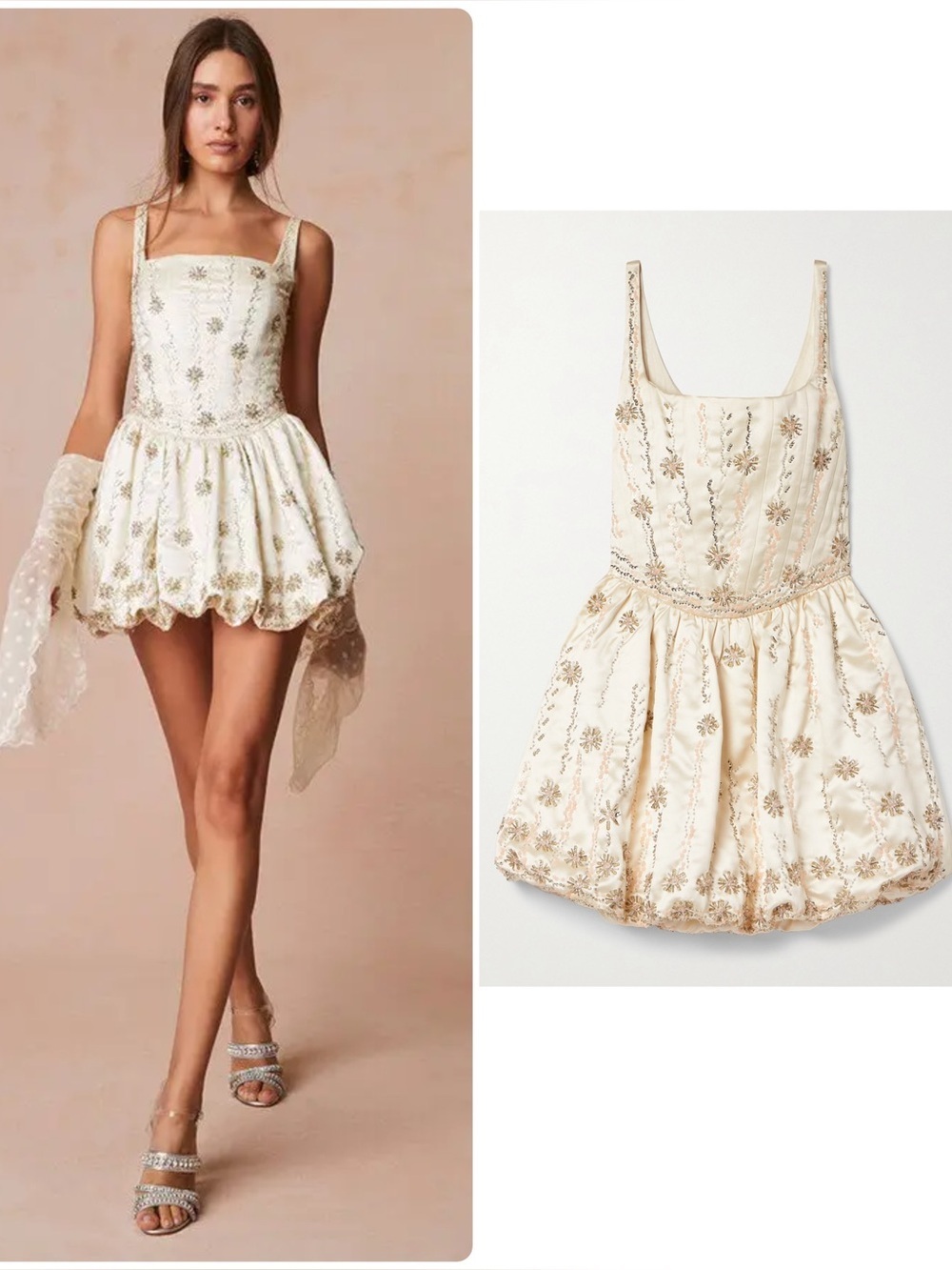 LoveShackFancy Brookhaven Bodice Bubble Luxe Dress